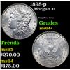 Image 1 : 1898-p Morgan Dollar $1 Grades Choice+ Unc