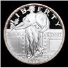 Image 2 : Proof 1916 2 Oz Proof Silver Round Standing Liberty Quarter 25c Grades GEM++ Proof Deep Cameo