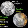 Image 1 : 1881-s Morgan Dollar 1 Grades Choice+ Unc