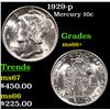 Image 1 : 1929-p Mercury Dime 10c Grades GEM++ Unc