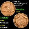 Image 1 : 1858 LL Flying Eagle Cent 1c Grades xf+