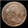 Image 2 : 1801 Draped Bust Large Cent 1c Grades vg+