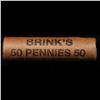 Image 4 : Mixed small cents 1c orig shotgun roll, 1917-d Wheat Cent, 1883 Indian Cent other end, Brinks Wrappe
