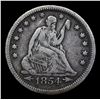 Image 2 : 1854 Arrows Seated Liberty Quarter 25c Grades vf++