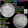 Image 1 : ***Auction Highlight*** 1852 Three Cent Silver 3cs Graded ms64+ By SEGS (fc)