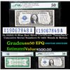 PCGS 2x 1928A $1 Blue Seal Silver Certificate "funnyback" Concutive Serial Numbers Fr-1601 Woods & M