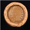 Image 3 : Mixed small cents 1c orig shotgun roll, 1918-s Wheat Cent, 1897 Indian Cent other end, Brinks Wrappe