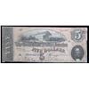 Image 2 : 1864 $5 Confederate Note, T-69 Grades xf