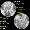 Image 1 : 1904-o Morgan Dollar 1 Grades Choice+ Unc