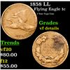 Image 1 : 1858 LL Flying Eagle Cent 1c Grades vf details
