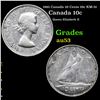 1961 Canada 10 Cents 10c KM-51 Grades Select AU