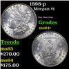 Image 1 : 1898-p Morgan Dollar $1 Grades Choice+ Unc