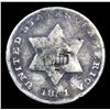 Image 2 : 1851 Three Cent Silver 3cs Grades vg details
