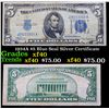 1934A $5 Blue Seal Silver Certificate Grades xf