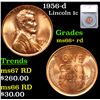 1956-d Lincoln Cent 1c Graded ms66+ rd By SEGS