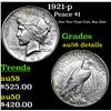 1921-p Peace Dollar $1 Grades AU Details