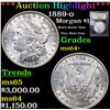 Image 1 : ***Auction Highlight*** 1889-o Morgan Dollar $1 Graded Choice+ Unc By USCG (fc)