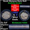 Image 1 : Buffalo Nickel Shotgun Roll in Old Bank Style 'Bell Telephone'  Wrapper 1920 &d Mint Ends
