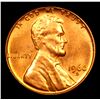 Image 2 : 1960-d Large Date Lincoln Cent 1c Grades GEM Unc RD