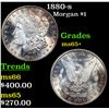 Image 1 : 1880-s Morgan Dollar $1 Grades GEM+ Unc