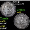 Image 1 : 1921-p Morgan Dollar $1 Grades AU, Almost Unc