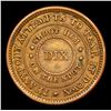 Image 3 : 1863 The Flag Civil War Token 1c Grades vf++