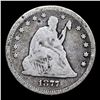 Image 2 : 1877-p Seated Liberty Quarter 25c Grades vg+
