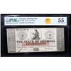 Image 2 : 4x Milledgeville, GA- State of Georgia $5 Jan. 15, 1862 Concutive Serial Numbers # 12769-21772 Obsol