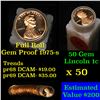 Image 1 : Proof Lincoln 1c roll, 2000-s 50 pcs