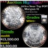***Auction Highlight*** 1879-o Morgan Dollar Near Top POP! $1 Graded MS65+ by SEGS (fc)