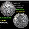 1937 Great Britain Crown KM-857 Grades AU Details