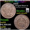 ***Auction Highlight*** 1803 Draped Bust Large Cent 1c Graded au55 details By SEGS (fc)