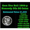 ***Auction Highlight*** Full Roll Of 1964 Proof Silver Kennedy Half Dollars 50c 20 Coins (fc)