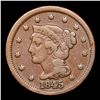 Image 2 : 1845 Coronet Head Large Cent 1c Grades vg+