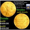 1815 Netherlands Gold Ducat King William I KM-45 Graded au58 details By SEGS