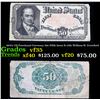 1870's US Fractional Currency 50c Fifth Issue fr-1381 William H. Crawford Grades vf++