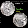 Image 1 : 1967 Canada Quarter 25c Queen Elizabeth II Grades Choice Unc