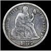Image 2 : 1875-p Seated Liberty Dime 10c Grades vf+