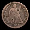 Image 2 : 1877-p Seated Liberty Dime 10c Grades g+