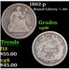 Image 1 : 1862-p Seated Liberty Half Dime 1/2 10c Grades vg+