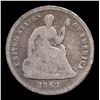 Image 2 : 1862-p Seated Liberty Half Dime 1/2 10c Grades vg+