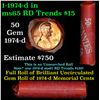 Image 1 : Shotgun Lincoln 1c roll, 1974-d 50 pcs Wrapper