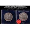 Image 1 : 1971 New Zealand Decimal Currency Commemorative Dollar, second crowned portrait of Queen Elizabeth I