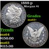 Image 1 : 1888-p Morgan Dollar $1 Grades Select+ Unc