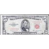 Image 2 : **Star Note** 1953B Red Seal $5 Legal Tender Note Grades f+