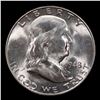 Image 2 : 1948-d Franklin Half Dollar 50c Grades Choice Unc FBL