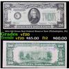 1934 $20 Green Seal Federal Reserve Note (Philadelphia, PA) Grades vf, very fine
