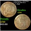 1720 France 1/2 Sol King Louis XV KM-451.3 Grades vf++