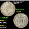 1939 Great Britain Florin KM-855 Grades Select Unc
