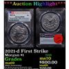 Image 1 : ***Auction Highlight*** PCGS 2021-d Morgan Dollar First Strike $1 Graded ms69 By PCGS (fc)